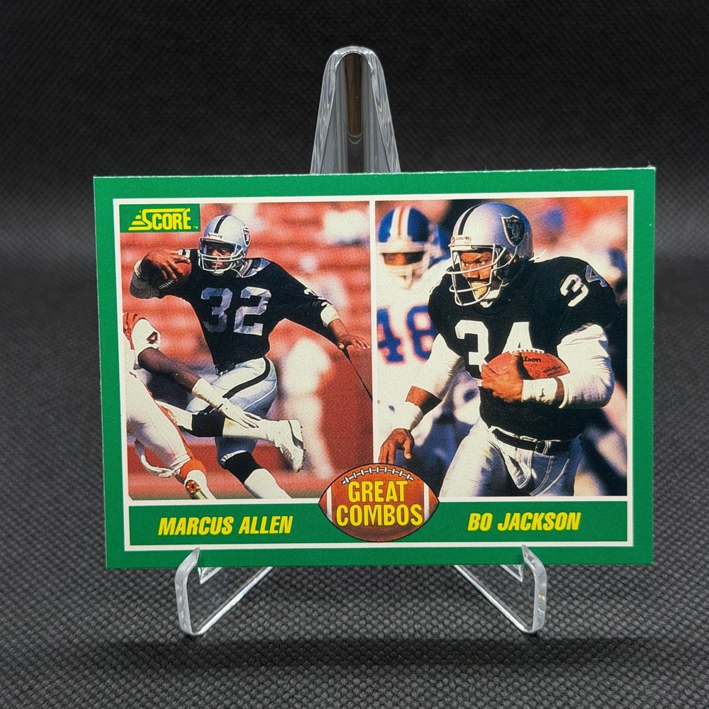 Marcus Allen Bo Jackson 1989 Score Great Combos #284 Raiders NM
